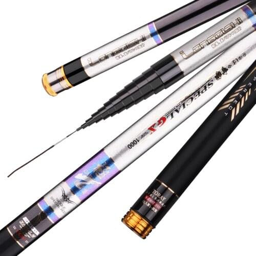 8/9/10/11/12/13m Power Hand Rod Carbon Fiber Taiwan Fishing Canne Super Hard Carp Wedkarstwo Olta Spinning Pole Fishing Gear