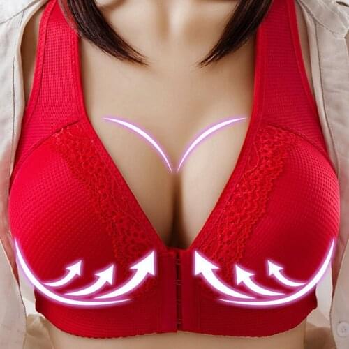 Sports Women Back Buckle Cotton Bra Wire Free Plus Size Underwear Widened Shoulder Straps Brasieres Comfort Breast Female