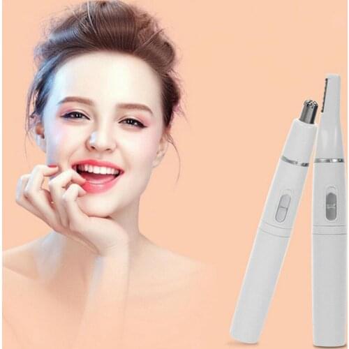 Eyebrow Trimmer Pen Electric Face Eyebrow Scissors Hair Trimmer Mini Portable Women Body Shaver Remover Blade Razor Epilator