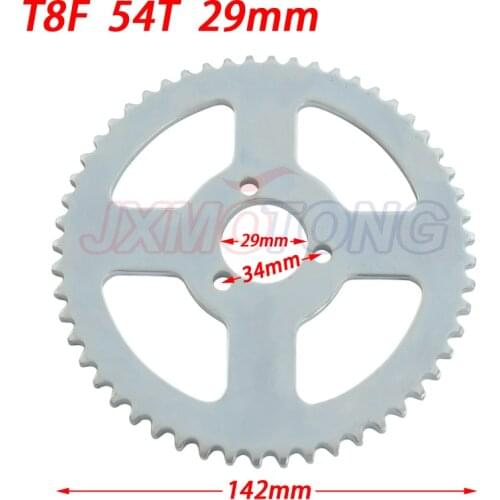 T8F 54T 29mm Inner Diameter 54 Tooth Rear Chain Sprocket plate For 47cc 49cc Pocket Bike Mini Moto Quad ATV