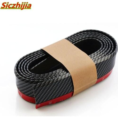 2.5 m front bumper lip carbon fiber rubber spoiler protector for Porsche Cayenne Macan Macan S Panamera Cayman Carrera