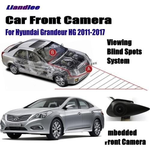 Car Front LOGO Grill Camera For Hyundai Grandeur HG 2011 2012 2013 2014 2015 2016 2017 Not Reverse Rearview Parking Camera