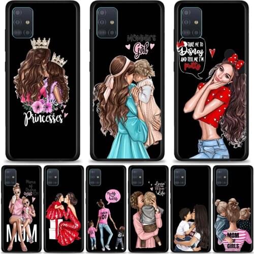 Phone Case For Samsung Galaxy A51 A71 5G A21s A11 A31 A41 A91 A72 A12 A02s Soft Silicon coque Bumper Black Brown Hair Girl Boy