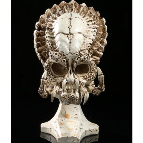 Predator Skull Model Figurine Decoration Crafts Furnishings Accessories Removable Skull Sculpture