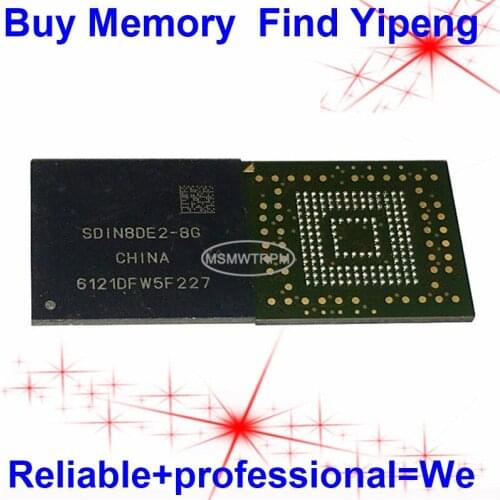 SDIN8DE2-8G BGA153Ball EMMC4.5 4.5 8GB Mobilephone Memory New original and Second-hand Soldered Balls Tested OK