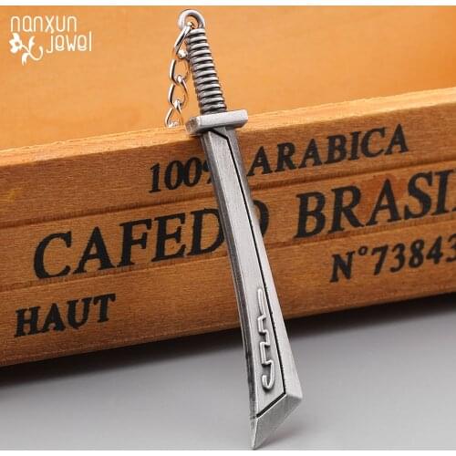 Game Warcraft Heros Weapons KeyChains Axe Frostmourne Sword shape metal Keyrings Alliance Accessories Men Jewelry Souvenirs Gift