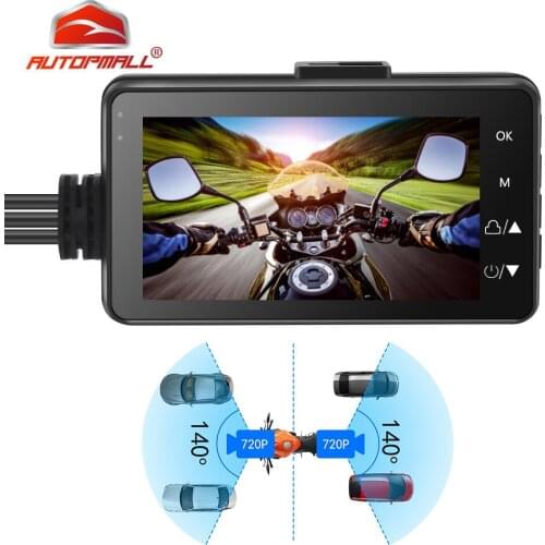 Мото motorcycle camera Night Vision Waterproof motorcycle camera Touch Screen Surveillance fotografica moto dashcam Angle Camera