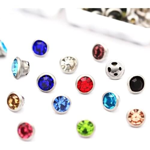 Round Shape Glass Rhinestones With Claw Sew On Crystal Stone Strass Diamond Metal Base Buckle For Clothes 2019 Summer Newest