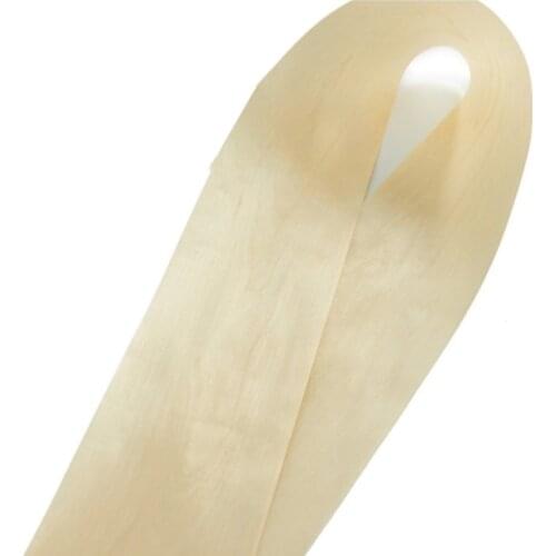 L:2.5Meters Width:180mm Thickness:0.2mm Birch Pattern Natural Solid Wood Veneer Thin Speaker Manual Veneer Base Material