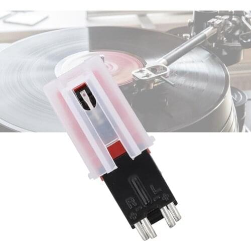 Dual Stereo Magnetic Cartridge Stylus with LP Vinyl Needle Kit Universal for Gramophone Record Player USB Turntable Accessory