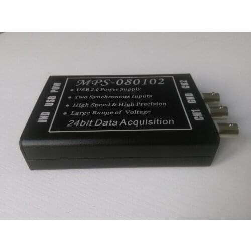 MPS-080102 Dual Channel 24 Bit (+10V) High Precision 46K High Speed Synchronized USB Acquisition Card