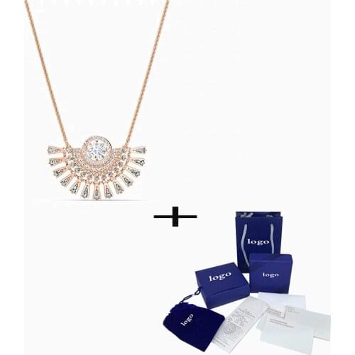 SWA 2020 New Fashion Sparkling Turntable Necklace, Timeless Beauty And Exquisite Jewelry Give Girlfriend The Best Birthday Gift