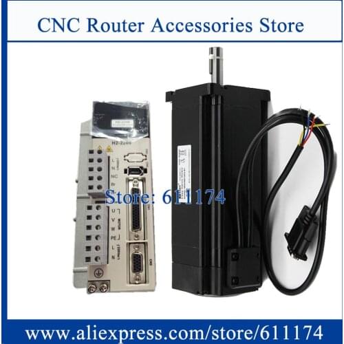 New Leadshine 3 Phase 20N.m Easy servo motor 1103HSM200H-E1 + H2-2206 180-230VAC 6A Driver