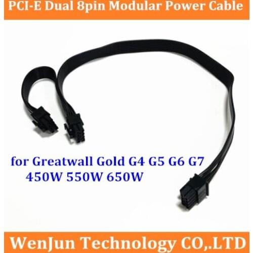 PCI-E Dual 8pin Video Card modular power supply cable for Greatwall gold G4 G5 G6 G7 450W 550W 650W
