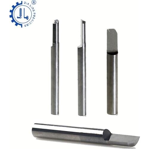 JIALING 1PC 3.175mm 4mm 6mm half straight bits for two-color plste ABS milling cutter