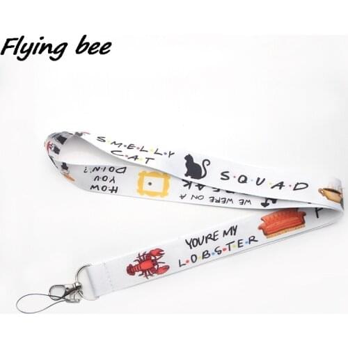 Flyingbee Friendship Lanyards For keychain ID Card Pass Gym Mobile Phone USB Badge Holder Hang Rope Lariat Lanyard X0090