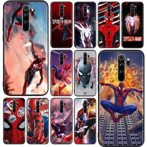 Marvel Avengers Spider-Man For Xiaomi Redmi Note 10S 10 9 9S 9T 8T 8 7 6 5 Pro Max 5A 4X 4 5G Soft Silicone Phone Case