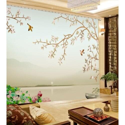 3D Blackout Curtains For Living room Bedding room louts flower curtains 3D Curtain Printing Blockout Polyester
