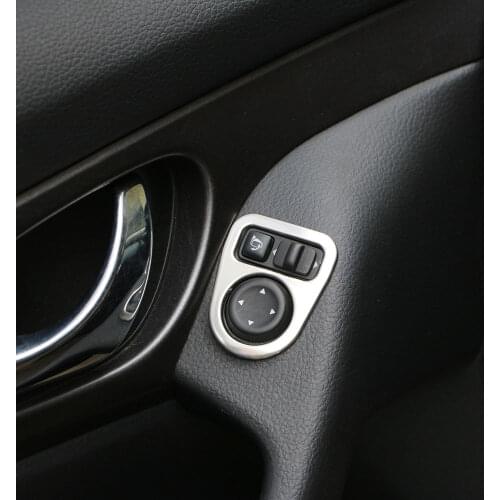 Carmilla Stainless Steel For Nissan X-TRAIL Xtrail T32 2013-2016 Qashqai J11 2014-2016 Interior Rearview mirror adjustment light
