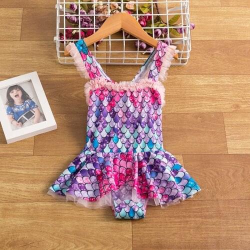 Girls Halloween Cosplay Swimsuit Costume Kids One Pieces Print Swimwear Children 3 4 5 6 7 8 Year Bathing Suit Clothes