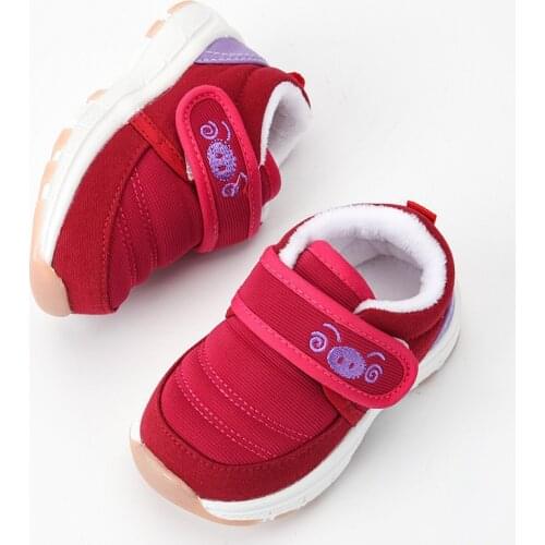 Winter Kids Shoes Cotton Snow Boots Cute Cartoon Baby Girl Shoes Thicken Warm Toddler Sneakers Boys Shoes First Walkers SDY009