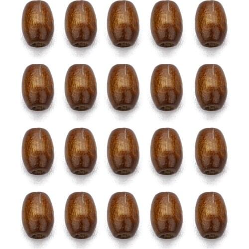 500pc Natural Wooden Beads Barrel Shape Spacer Beads Glossy Loose Spacer Beads For DIY Kids Bracelet Necklace Jewelry Makings