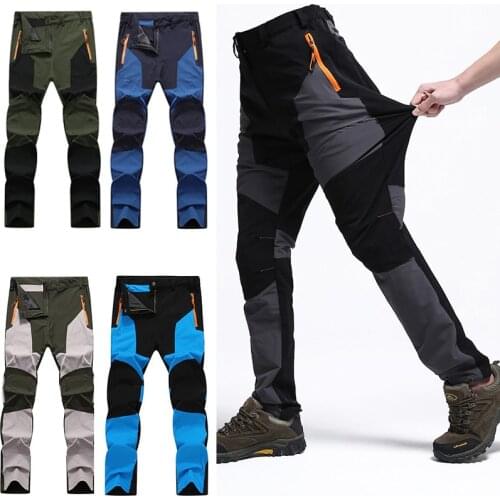 Outdoor Quick-Dry Lightweight Hiking Mountain Pants Camping Fishing Mountain Climbing Cycling Tactical Trousers Sports Pants