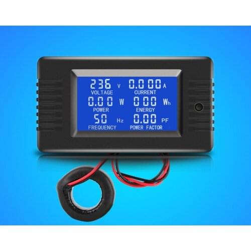 AC 80V~260V 110V 220V 100A Digital Voltage Current volt amp Meter Watt Kwh Power Energy Voltmeter Ammeter voltimetro