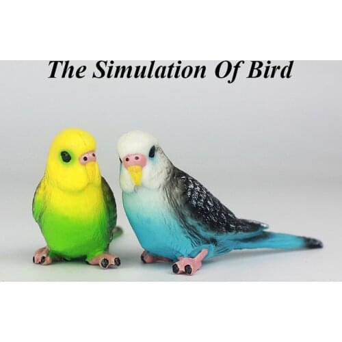 Decorative Simulation Parrot Lawn Figurine Artificial Bird Parakeet Miniature Landscape Ornament Animal Cute Vivid Kids Toys