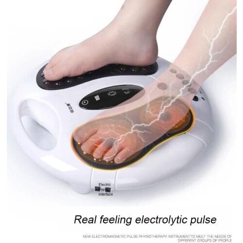 Foot Massager Electromagnetic Wave Pulse Circulation Booster Indoor Fitness Fatigue Relief Electric Foot Massager