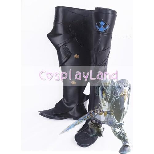 Final Fantasy XIV A Realm Reborn FF14 Loyal Guardians Paladin Cosplay Boots for Adult Men Shoes Costume Accessories Custom Made