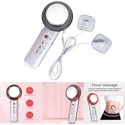 EMS Infrared Body Slimming Massage Instrument Face Massager Beauty Machine Weight Loss Cellulite White