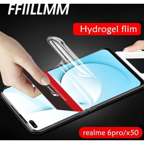 Hydrogel Film For OPPO realme 6 Pro X50 Pro Full Cover Screen Protectors For Realme X3 X50 Hydrogel Protective Film For Realme