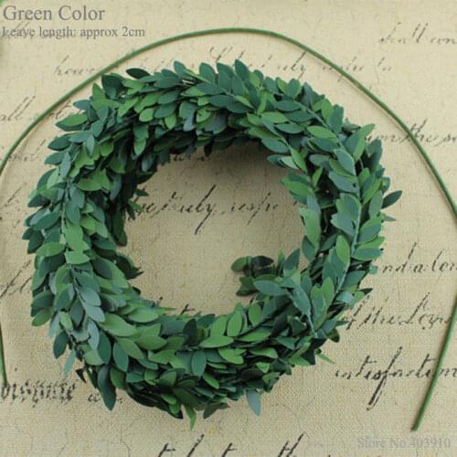 7.5M Artificial rattan Wire Stem Leaves Vine Flower Garland for fall Wedding Party Christmas Decoration DIY wreath accessories