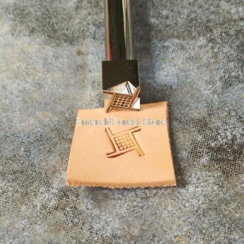 Leather carving printing tools DIY handmade leather tools geometric dressing steel carving tools leather art prints
