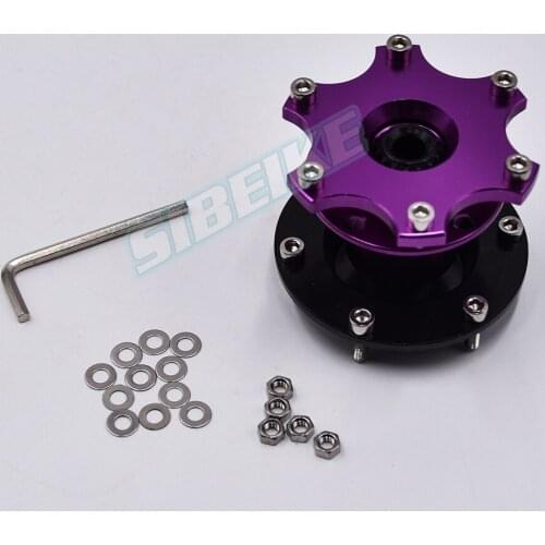 JDM Racing Culture Aluminum Racing Purple Quick Release Steering Wheel