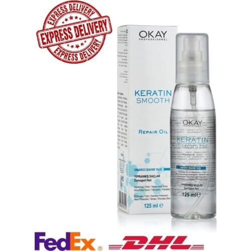 Keratin smooth hair oil, 125 ml Shiny and smooth hair FAST DELIVERY