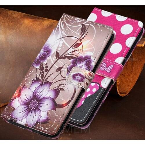 Leather Wallet Case For Redmi 9 Prime 9 9C 8 8A 7A 6A 5A 5 Plus Note 9S 9 Pro 8 7 6 5 Pro Prime Soft TPU Flip Flower Cover