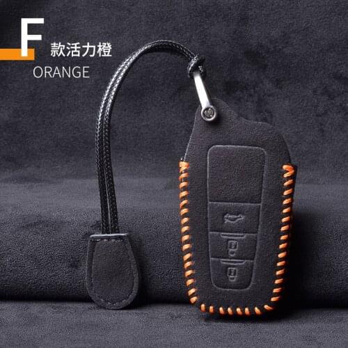 Leather Car Key Cover Car Key Case For Toyota CHR C-HR Prado Camry Avalon Prius Corolla RAV4 Avalon Keychain Key Holder