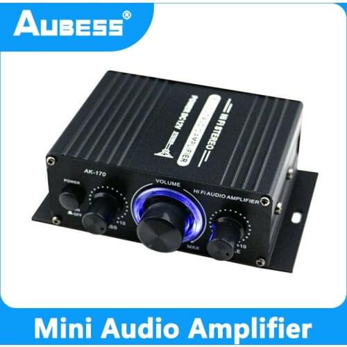 12V Mini Audio Amplifier HIFI Digital Sound Amplificador 400W Power Amplifier Audio Amplify USB Subwoofer Amp For Car Hot