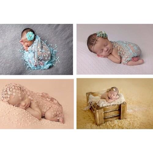 11 Colors New Fashion Baby Girl Boy Newborn Unisex Infant Blanket Long Wool Filler Wrapped Blanket Photography Props Bottoms