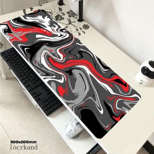 Personalized Fabric Mouse Pad Art Table Mats Office desk mat lock edge Mouse pad Black Big Mousepad Rubber Mat for Computer Mat