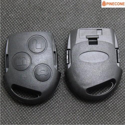 PINECONE for FORD FOCUS FIESTA FUSION C-MAX MONDEO GALAXY C-MAX S-MAX Key 3 Buttons Replace Key Shell With Conductive Stripe