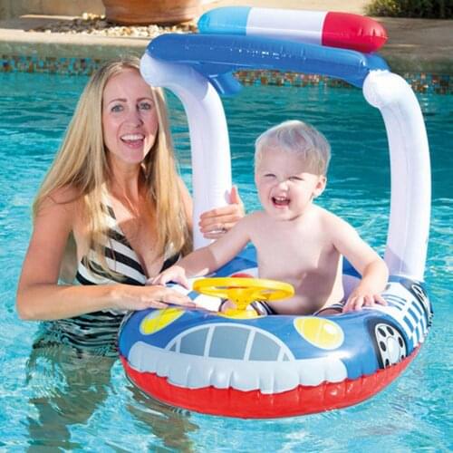 Swimming Pool Inflatable Swimming Ring Childrens Pool Accessories Sun Protection Baby Inflatable Floating Ring Safety Float