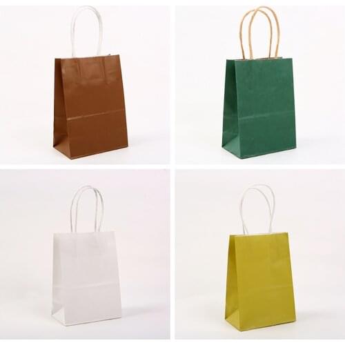 2pcs Gift Bags with Handles Multi-function Black Paper Bags 3 Size Recyclable Environmental Protection Paper Bag