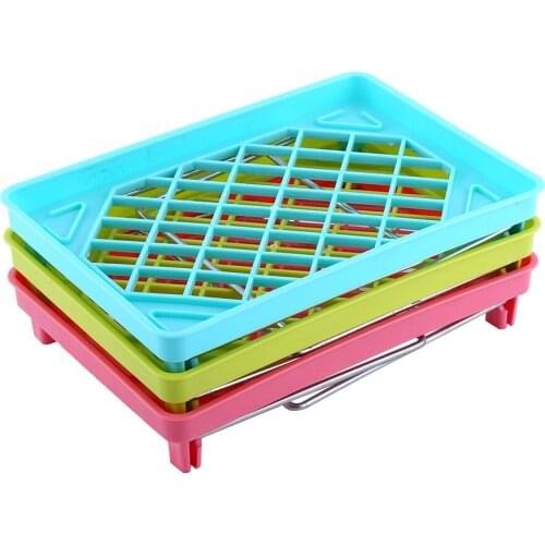 1PC Practical Foldable Stackable Storage Shelf Rack Organizer Holder For Kitchen Bathroom Desk Foldable Combo Rack