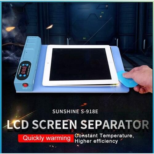 Mobile phone lcd screen repair kits separating tool open lcd separator machine heating pad phone and ipad open mat S-918E