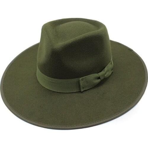 Thin edging fedora hat British felt retro jazz hat flat brim top hat woolen hat bowknot accessory hat black top hat кепка мужска