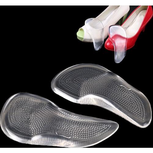 Silicon Gel Insoles for Shoes Woman Men 3/4 Arch Support Orthotics Cushion Pad Flat Foot Orthopedic Insoles