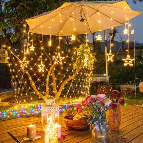 LED Star Lights String Fairy Indoor Room Window Home Garland Supplies Accessories Household Products Outdoor Party